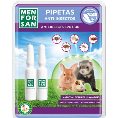 ANTI-INSECT RODENT, RABBIT AND FERRET PIPETTES 2 UNITS (40 Units/ 2 display box)