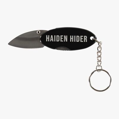 Mini Taschenmesser für Schlüsselanhänger - Edelstahl & zusammenklappbar - 63x7x27 mm - Überlebensmesser - Multitool - Geschenk für Männer