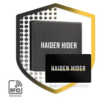 Carte de blocage RFID et NFC et carte anti-écrémage - Bloqueur de signal - Carte anti-écrémage - 5,4x8,6x0,1cm - Noir 5