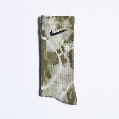 Nike Custom Tie-Dye Socks - Forest Green