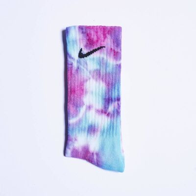 Nike Custom Tie-Dye Socks - Ice Blast