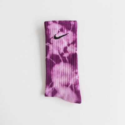 Nike Custom Tie-Dye Socks - Grape Soda