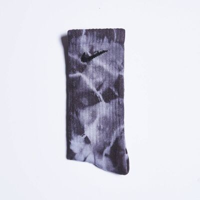 Nike Custom Tie-Dye Socks - Midnight Black