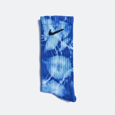 Nike Custom Tie-Dye Socks - Ocean Blue