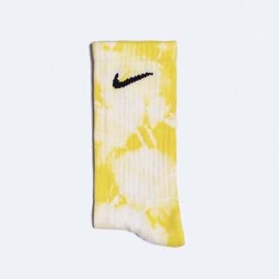 Nike Custom Tie-Dye Socks - Sherbert Lemon