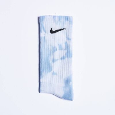Nike Custom Tie-Dye Socks - Sky Blue