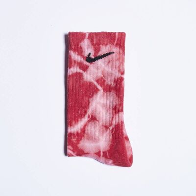 Nike Custom Tie-Dye Socks - Strawberries and Cream