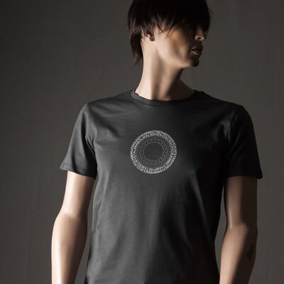 Men's Drug Ring T-Shirt (White - Gray Print)