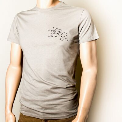 Men's Spaceman T-Shirt (Black Print)