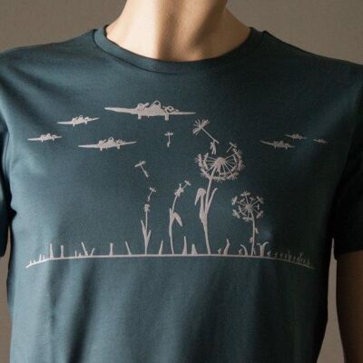Dandelion T-shirt for men (grey print)