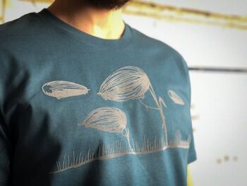 T-shirt Zeppelin homme (imprimé gris) 2