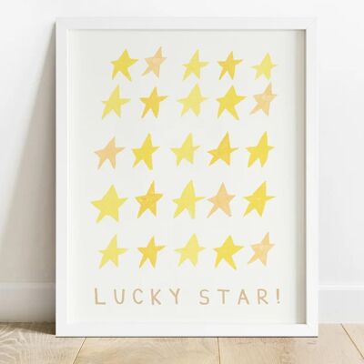 Lucky Star Print A4