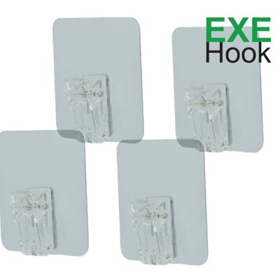 4x EXEHook the reusable adhesive hook clamp hook