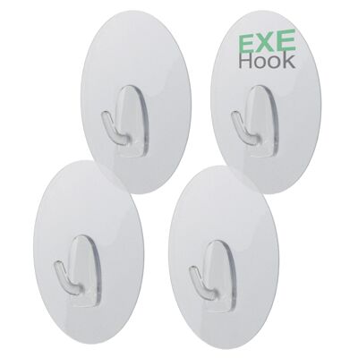 4x EXEHook the reusable adhesive hook M 4Kg round matt