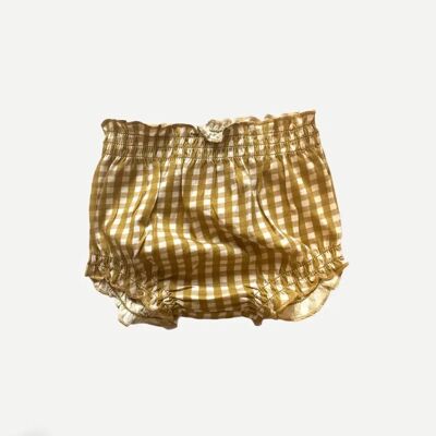 Organic Bloomers - Golden Gingham A