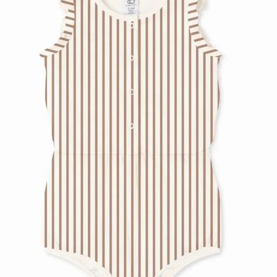 Amelia Romper - Sunset Stripe A