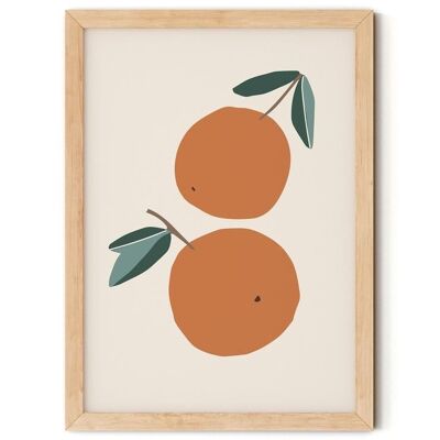 Oranges Nursery Print - A4 (Unframed)