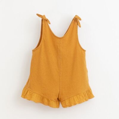 Frill Jumpsuit - Mustard