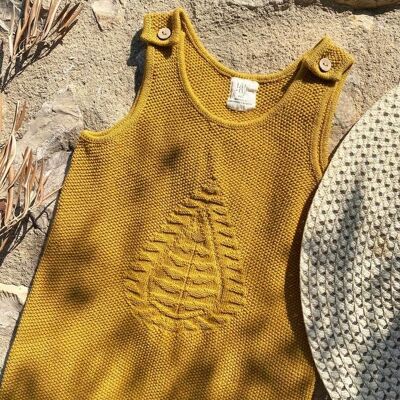 Knit Dungaree - Mustard