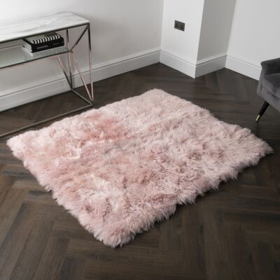 Pink Rectangle Sheepskin - 130 x 150cm