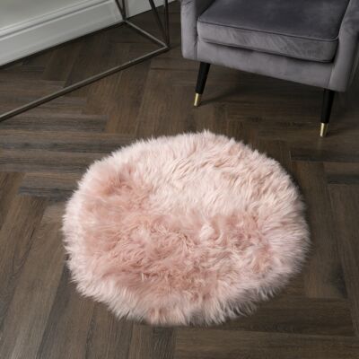 Pink Circle Sheepskin - Circle 70cm