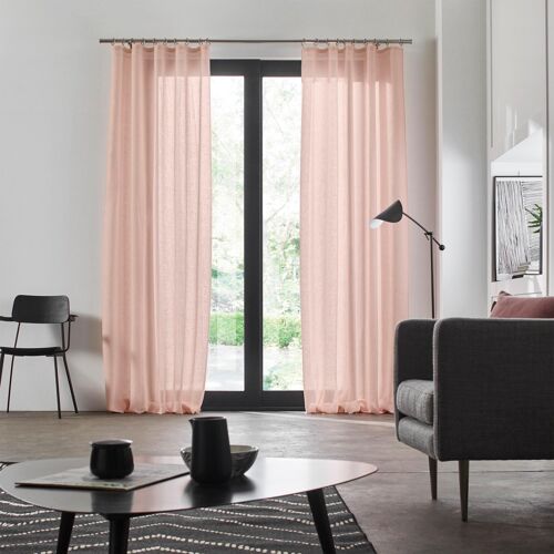 Voilage SHADOW Rose Pale 200x298 cm