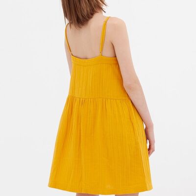 Amber Mustard Charleston Dress - Mustard
