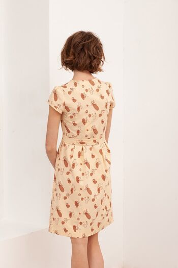 Robe manches courtes Belma Beige - Beige 1