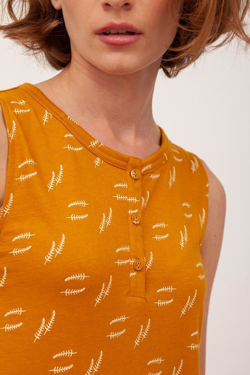 Berta Senf Maxikleid - Senf