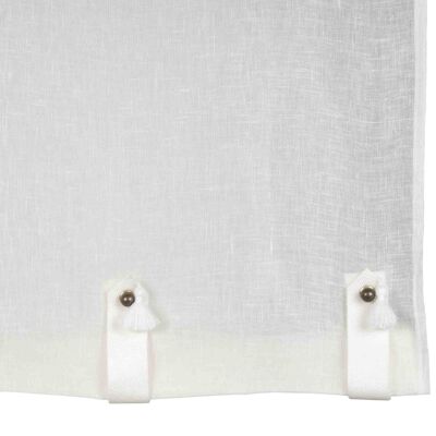 SHADOW White sheer curtain 60x280 cm