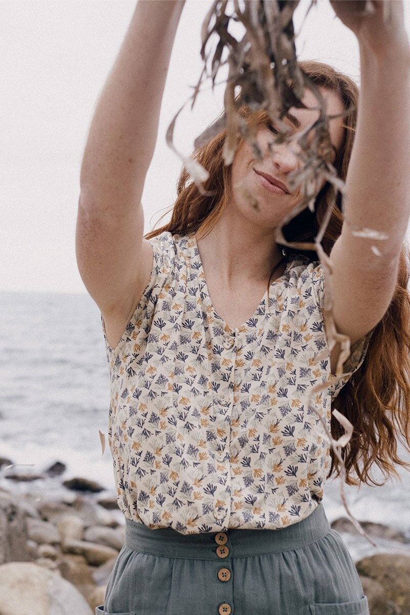 Elaine Korallenbeiges T-Shirt - Beige