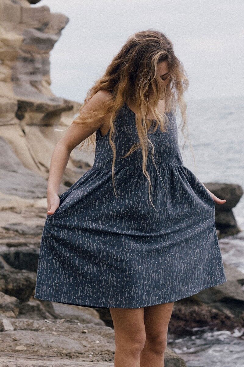 Elvia Blue Mist Kleid - Blau