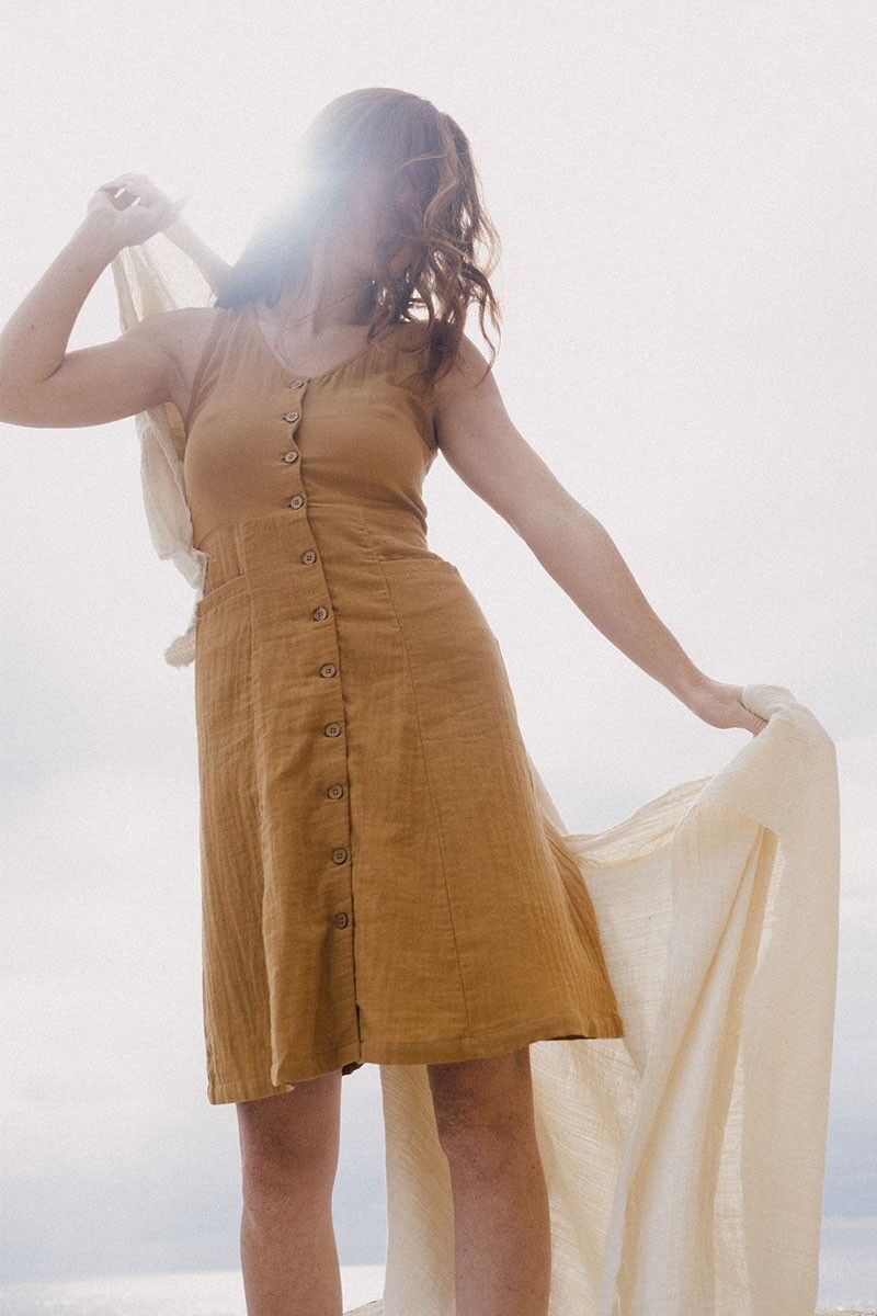 Eva Senfkleid - Senf