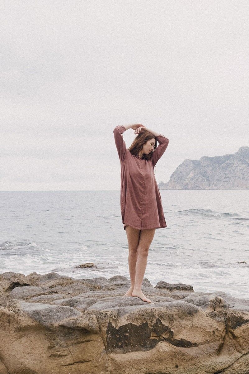 Elisa Mauve Kleid - Mauve