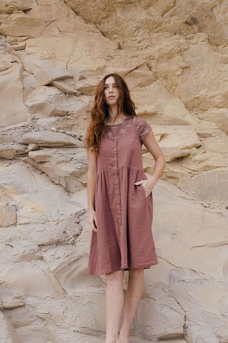 Elma Mauve Kleid - Mauve