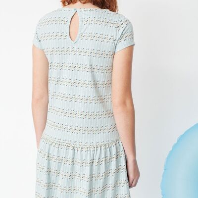 Miranda Charleston dress in arrow print - Blue