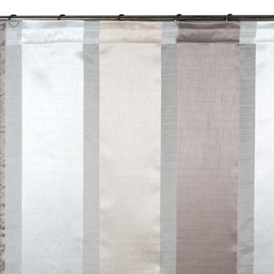 VANILLA Beige and Taupe Sheer Curtain 145x300 cm