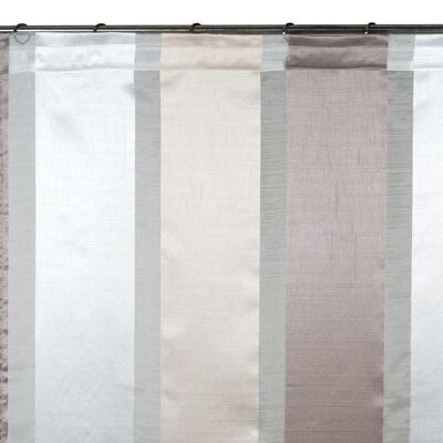 VANILLA Beige und Taupe Gardine 350x300 cm