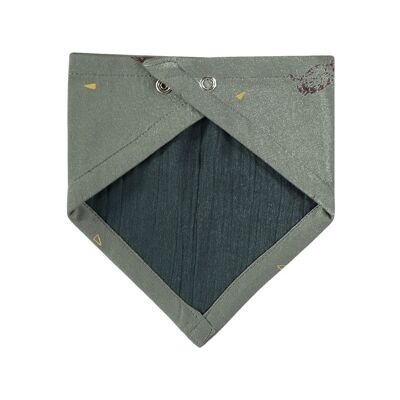 Green reversible Sadie bib -