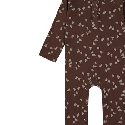 Sam brown long-sleeved baby jumpsuit -