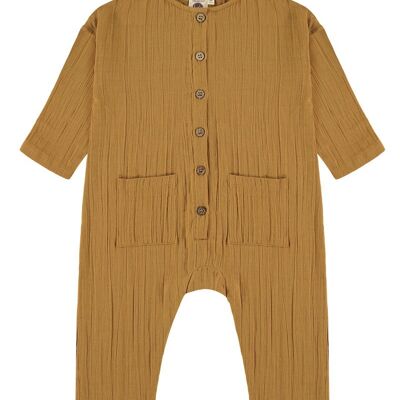 Surya mustard unisex jumpsuit -