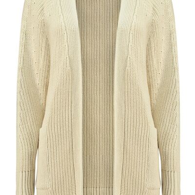 Chaqueta de tricot Shantal crudo - Beige