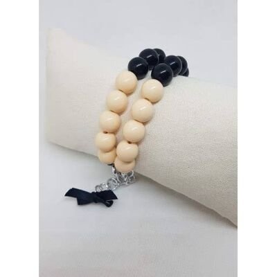 Bracelet avec perles de résine fait à la main en Italie