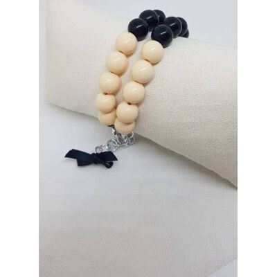 Bracelet avec perles de résine fait à la main en Italie