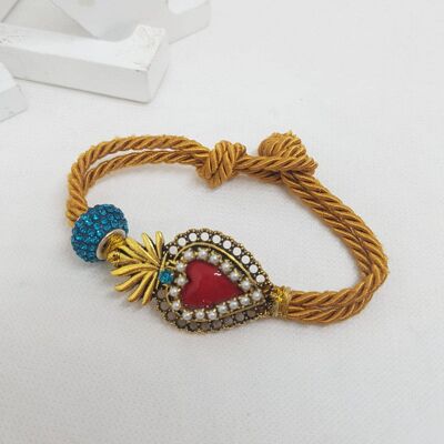 Bracelet with heart handmade in Italy