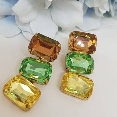Colorful drop earrings handmade in Italy - R4
