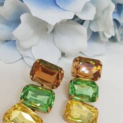 Colorful drop earrings handmade in Italy - R4