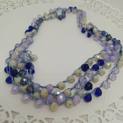 Handmade in Italy crystal necklace