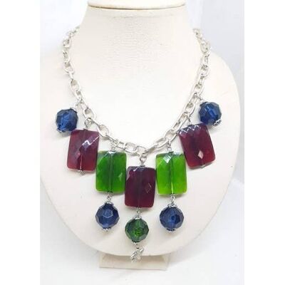 Handmade in Italy resin necklace - COLL38