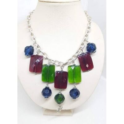 Handmade in Italy resin necklace - COLL38